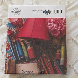 Naturelish 1000 Piece Puzzle with Red Lamp Design